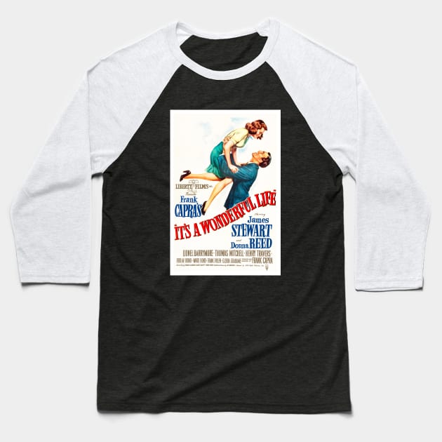 It's A Wonderful Life Baseball T-Shirt by RockettGraph1cs